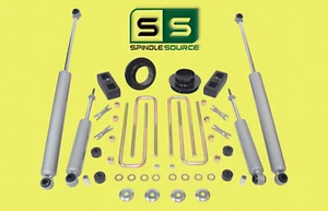 2"/2" SPACERS,BLOCKS,4 SHOCKS W/OUT O.L. FITS 88-00 CHEVY C2500/C3500 2WD 8 LUG - Bild 1 von 1