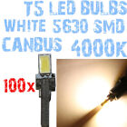 N&#176; 100 LED T5 CANBUS white 4000K SMD 5630 x headlights Angel Eyes DEPO FK 1A5ACA