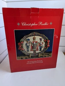 NIB Christopher Radko Nutcracker Parade Guard House Hand Painted Platter - Picture 1 of 10