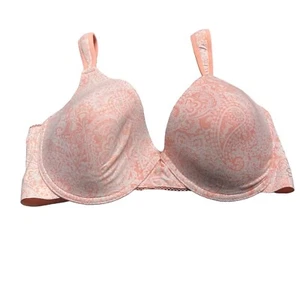 Jessica Simpson Womens Bra Size 38C Orange Paisley Hook And Eye Intimate - Picture 1 of 6
