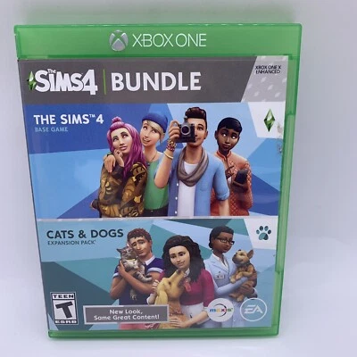 Paquete THE SIMS 4 Plus Cats & Dogs (Microsoft XBOX ONE, 2018) Foto 1 de 3