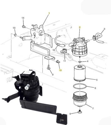 84992251 Fuel Water Separator Filter 3.0L Escalade Silverado Sierra Tahoe Yukon - Image 1 of 4