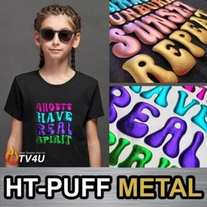 HT-Puff Metal 20" Rollo Vinilo Transferencia de Calor **Envío Gratis** - Imagen 1 de 26