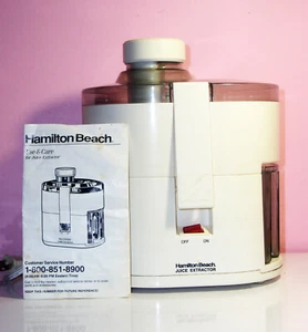 Hamilton Beach Juice Extractor Model 395WS W/ Use & Care + Recipes Used NiceCond - Picture 1 of 8