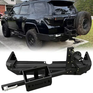 For 2015-2020 Toyota 4Runner Steel Rear Bumper w/ Tire Carrier & Fuel Tank Rack - Picture 1 of 9