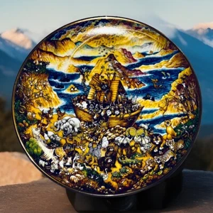 VTG. Bibical Scenes Franklin Mint No. 53312 By Bill Bell Two By Two Plate Decor - Picture 1 of 12