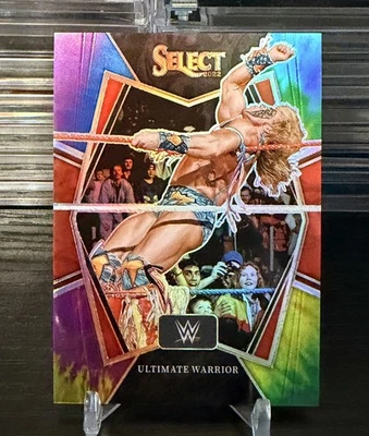 2022 Panini Select WWE Ultimate Warrior #114 Tie Dye Prizm /25!! - Image 1 of 2