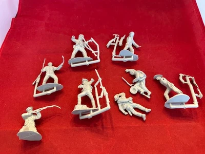 CONTE ALAMO Colonel Travis 新奥尔良灰色 8 个雕像全新伤亡 — 第 1/4 张图片