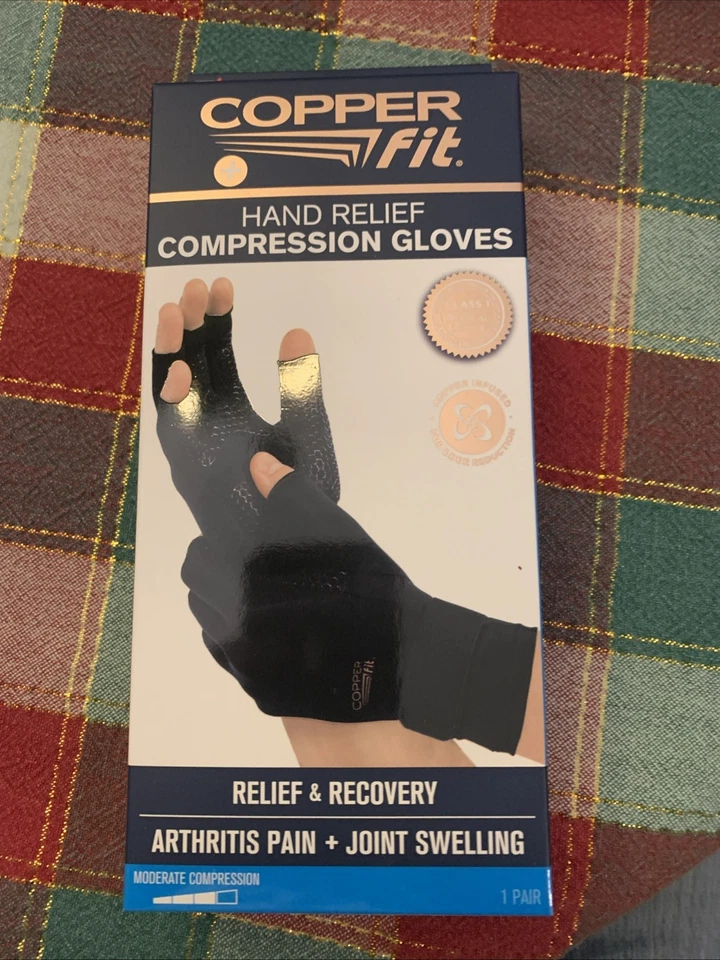 Copper Fit CFHRLXL111318 Hand Relief Compression Gloves - Large/Extra Large