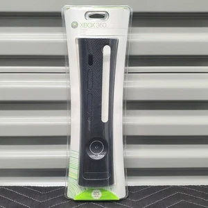 Microsoft Xbox 360 Black Carbon Fiber Faceplate Console Cover NEW Factory Sealed - Picture 1 of 9