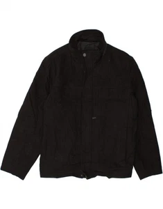 LONDON FOG Mens Overcoat UK 42 XL Black Wool FZ10 - Picture 1 of 3