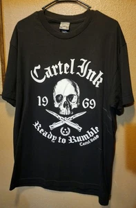 Cartel Ink Black Graphic T-Shirt Size Large - Picture 1 of 4
