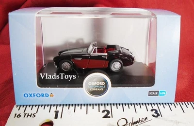 Oxford 1/76 Scale Austin-Healey 3000 - Black / Burgundy 76AH3006 - Image 1 of 4