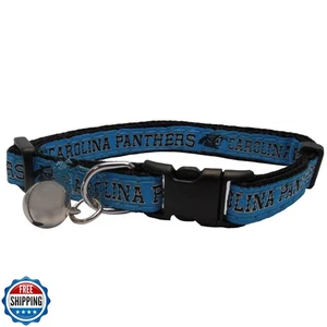 NFL CAT Collar Carolina Panthers Satin Cat Collar Football Team Collar for Do - Picture 1 of 2