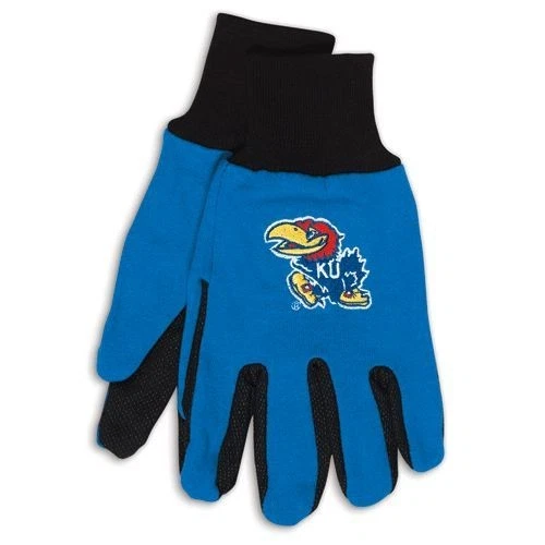 Guantes Kansas Jayhawks Estilo Dos Tonos Adulto Talla Sólidos Foto 1 de 1