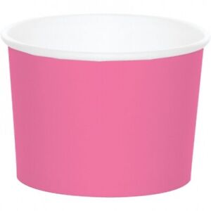 Candy Pink Paper Treat Cups 8 Per Pack 3.5" x 2.5" Tableware Party Supplies