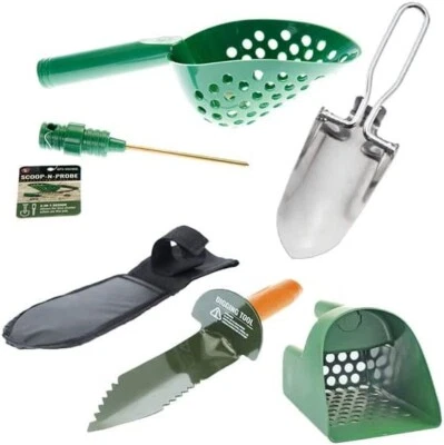Sluice Monkey Metal Detecting Green Sand Scoop Set
