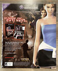 Resident Evil 2 + Nemesis 3 Nintendo GameCube MGC annonce imprimée 2003 affiche art