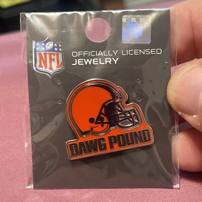Cleveland Browns DAWG POUND Logo Pin NFL - Image 1 of 2