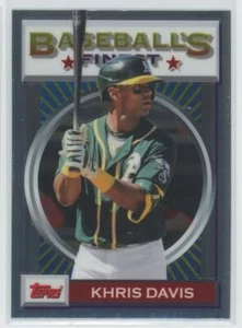 2020 Topps Finest Flashbacks Khris Davis Oakland Athletics #177 - Picture 1 of 2