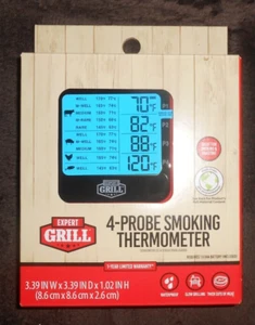 Expert Grill Wired 4-Probe Smoking Thermometer ~ Made in China ~ Free Shipping! - Picture 1 of 4