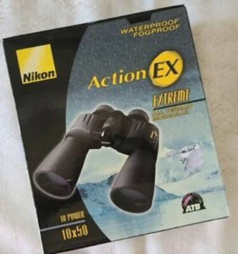Nikon Binoculars Action EX 10X50 Porro Prism type AEX10X50 From Japan New - Image 1 of 1
