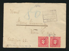 Nachporto-Brief 1920 aus Leitmeritz nach Wien mit 40+40 Heller