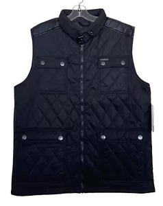 US POLO ASSOCIATION Vest Mens Size Medium M Black Quilted Equestrian - Picture 1 of 6
