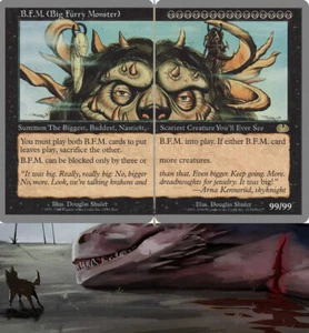 B.F.M. (Big Furry Monster) Commander Deck Unglued Silver Boarder Casual Only - Picture 1 of 11