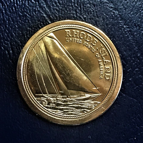 2 Coins P & D 2022 BU Rhode Island American Innovation Dollar Reliance Yacht Cover