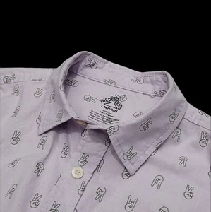 THERE ABOUTS Boys Button Shirt, Size L  (14H / 16H)  Long Sleeve, Hand Grafic - Picture 1 of 12