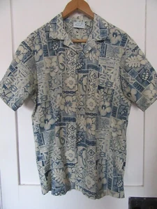Vintage 90s Men's Jade Fashions Floral Print Short Sleeve Hawaiian Shirt Size M - Picture 1 of 6
