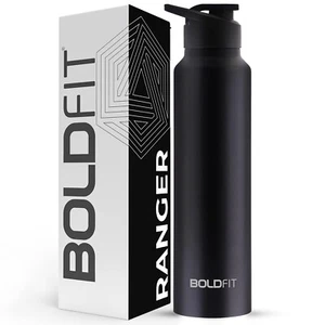 Botellas de agua Boldfit de acero inoxidable de 1 litro para escuela, hogar y oficina envío - Imagen 1 de 12