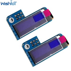 2PCS PiOLED 128x32 0.91" IIC I2C OLED Monochrome Screen Add-on for Raspberry Pi - Picture 1 of 6