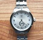 S.COIFMAN SC0117 Watch with 44mm Silver Tone Face & Silver Bret
