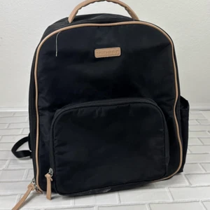 Skip Hop Backpack Full Zip Clear Pockets Stroller Attachment Black - Picture 1 of 6