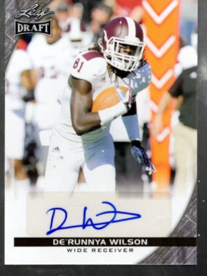 A8165- 2016 Leaf Draft Autographs #ADRW De'Runnya Wilson SP Auto - NM-MT - Image 1 of 2