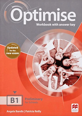 OPTIMISE B1 Preliminary for Schools Workbook with Answer Key UPDATED @ New - Image 1 of 2