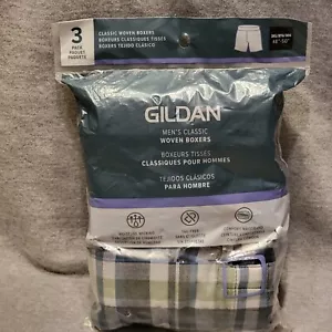 Gildan 3XL Boxer Classici Tessuti Uomo Senza Tag Intimo Malvagio 3pk - Foto 1 di 4