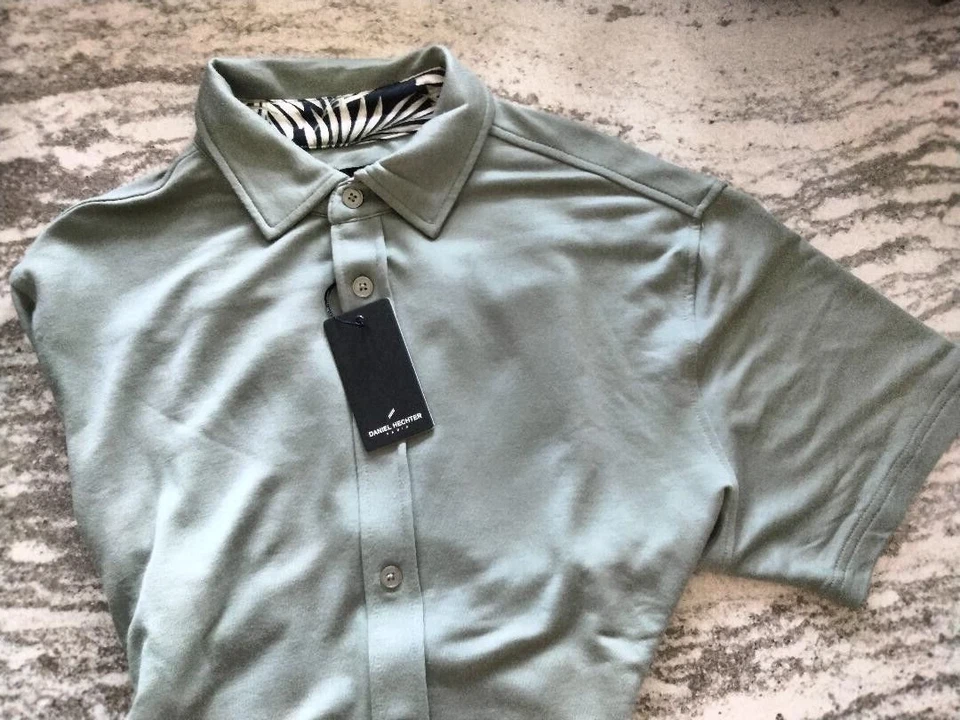 Daniel Hechter Poly Blend Short Sleeve Button up Shirt Medium MINT FREE SHIPPING - Image 1 of 1