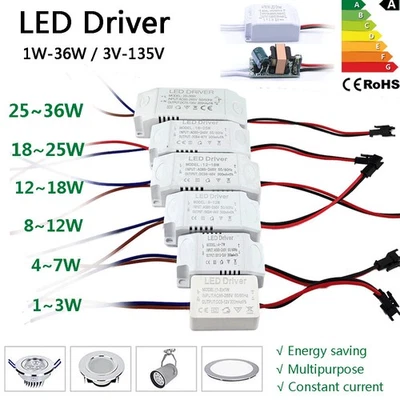 3W 12w 18w 24w 36w led driver power supply transformer 240v/dc 12v/ 24v /36v - Image 1 of 4