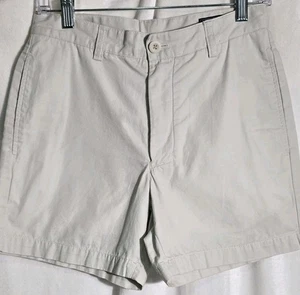 Pantaloncini corti da uomo Vineyard Vines Club taglia 28 cotone chino kaki marrone piatto davanti - Foto 1 di 8