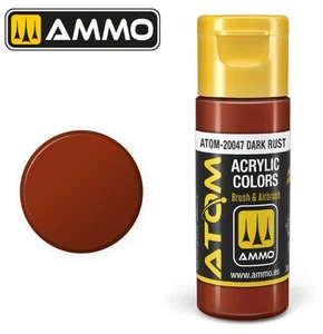 Botella de 20 ml de pintura acrílica Dark Rust Atom: - Imagen 1 de 1
