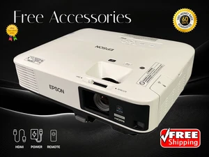 Epson PowerLite 1975W 3LCD 4K Projector 5000 Lumens Wireless 2160p w/Bundle ✅ - Picture 1 of 13