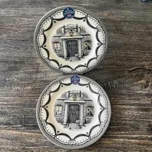 Royal Stafford Spookyville Salad Plate 21cm Door / Haunted House New Pair B - Picture 1 of 5