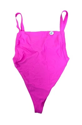 Forever 21 Hot 粉色连体加厚文胸低背沐浴套装 L 码 — 第 1/4 张图片