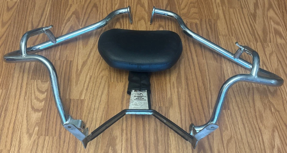 De colección BMW Motocicleta BAKUP EE. UU. Respaldo Respaldo Asiento Respaldo Barra Sissy Barras de Choque Foto 1 de 4