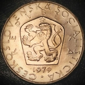 Czechoslovakia 1979 - 5 Korun, Uncirculated - KM#60 - Picture 1 of 2