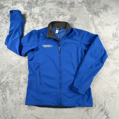 Chaqueta Patagonia Adze Para Hombres Azul Medio Polartec Windbloc Softshell Senderismo Esquí Foto 1 de 4