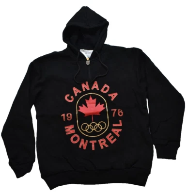 Moletom com capuz masculino coleção Museu Olímpico Montreal, Canadá Jogos de Verão 1976 novo com etiquetas M - Imagem 1 de 4